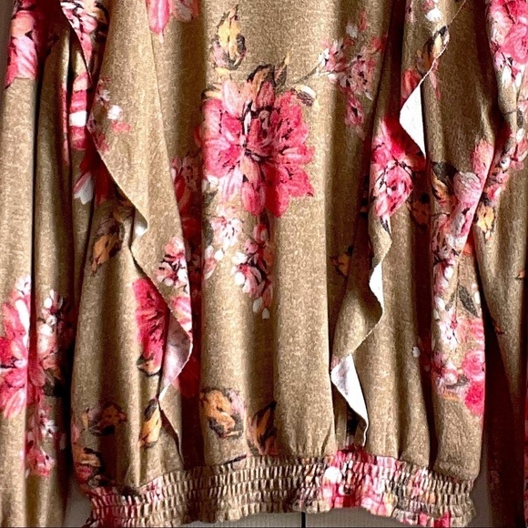 🌟maurice’s Womens Mock Neck Floral Sweater - Sz - L - Picture 2 of 3